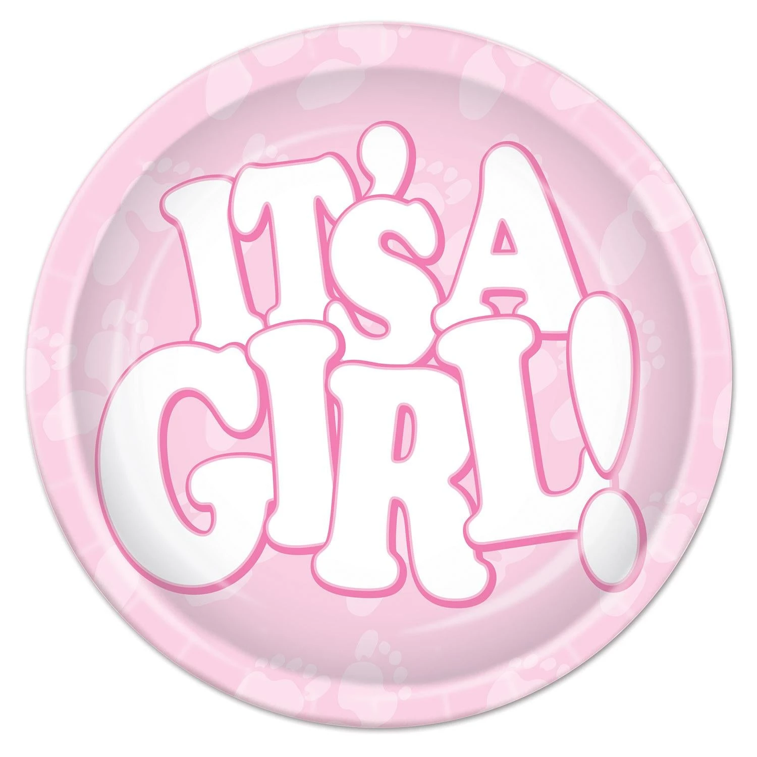 It's A Girl! Paper Plates 9 Inch (8 Per Package) 1 It's A Girl! Paper Plates 9 Inch (8 Per Package)