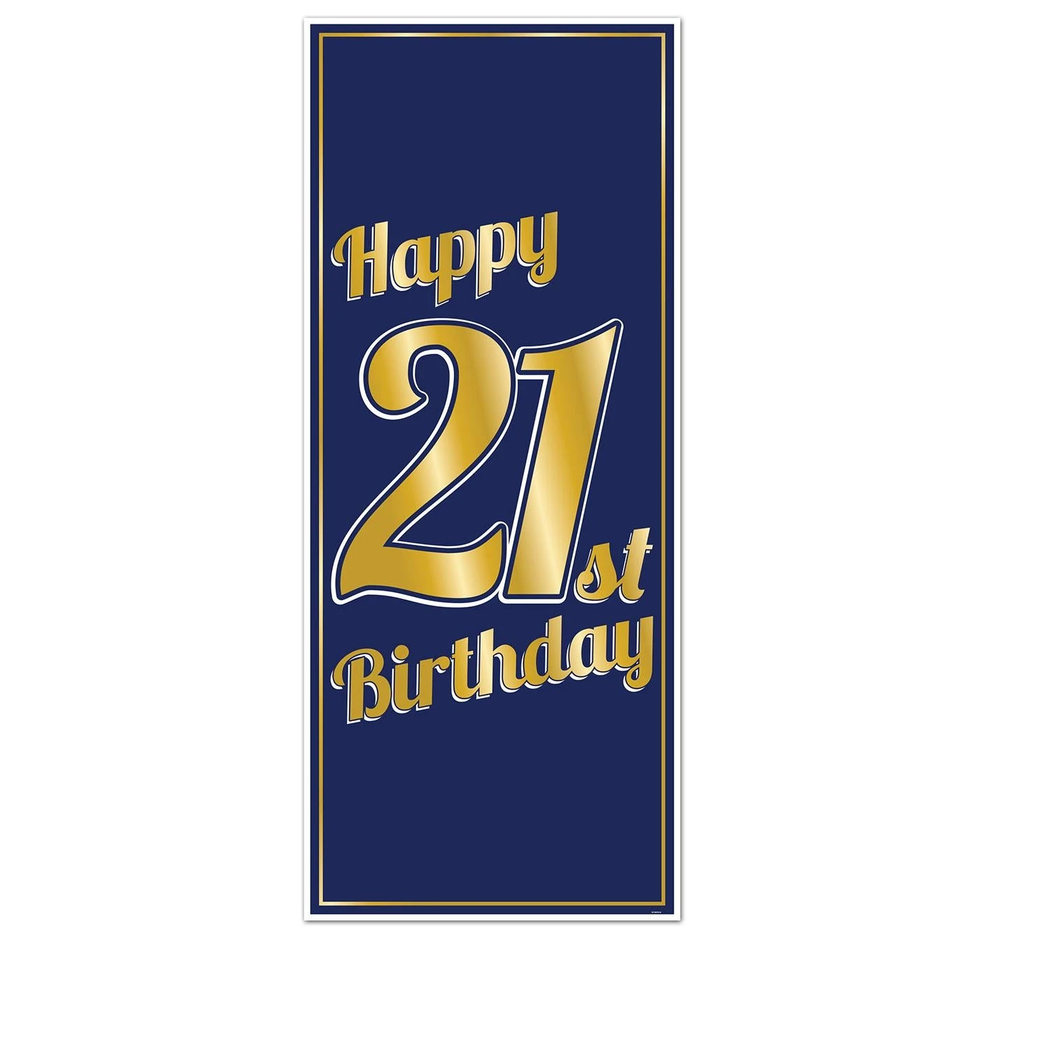 21st Birthday Party Door Cover- Navy And Gold 1 21st Birthday Party Door Cover- Navy And Gold