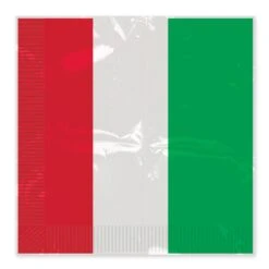 Red - White & Green Party Luncheon Napkins (16 Per Package) 9 Red - White & Green Party Luncheon Napkins (16 Per Package) -Bulk Party Supplies Shop 58111 i3 1