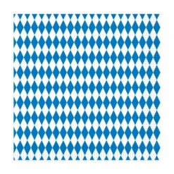 Oktoberfest Blue & White Luncheon Napkins (16 Per Package)
