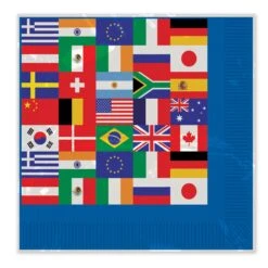 International Flag Party Luncheon Napkins (16 Per Package) -Bulk Party Supplies Shop 58122 i3 1