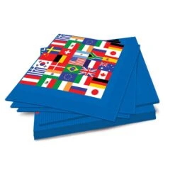 International Flag Party Luncheon Napkins (16 Per Package) -Bulk Party Supplies Shop 58122 i4
