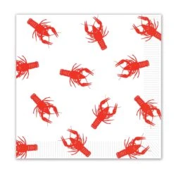 Mardi Gras Crawfish Luncheon Napkins (16 Per Package)