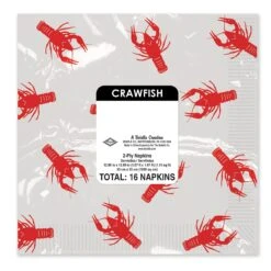 Mardi Gras Crawfish Luncheon Napkins (16 Per Package) -Bulk Party Supplies Shop 58126 i3