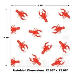 Mardi Gras Crawfish Luncheon Napkins (16 Per Package) -Bulk Party Supplies Shop 58126 i5