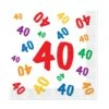40th Birthday Party Luncheon Napkins (16 Per Package) -Bulk Party Supplies Shop 58138 40