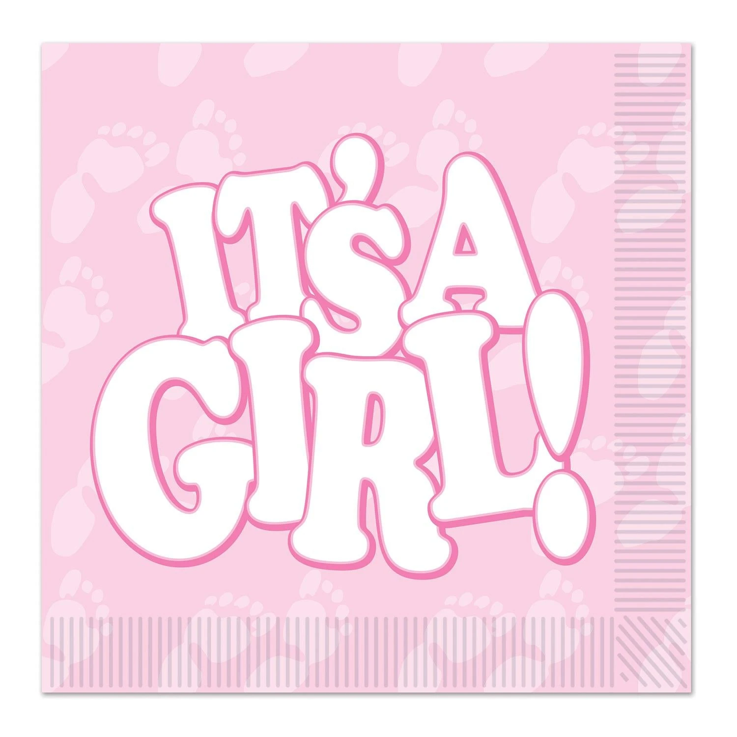 It's A Girl! Luncheon Napkins (16 Per Package) 1 It's A Girl! Luncheon Napkins (16 Per Package)