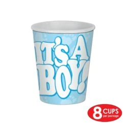 It's A Boy! Beverage Cups (8 Per Package) 6 It's A Boy! Beverage Cups (8 Per Package) -Bulk Party Supplies Shop 58218 i4