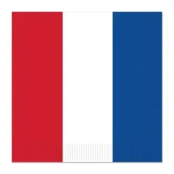 Red - White & Blue Luncheon Napkins (16 Per Package)