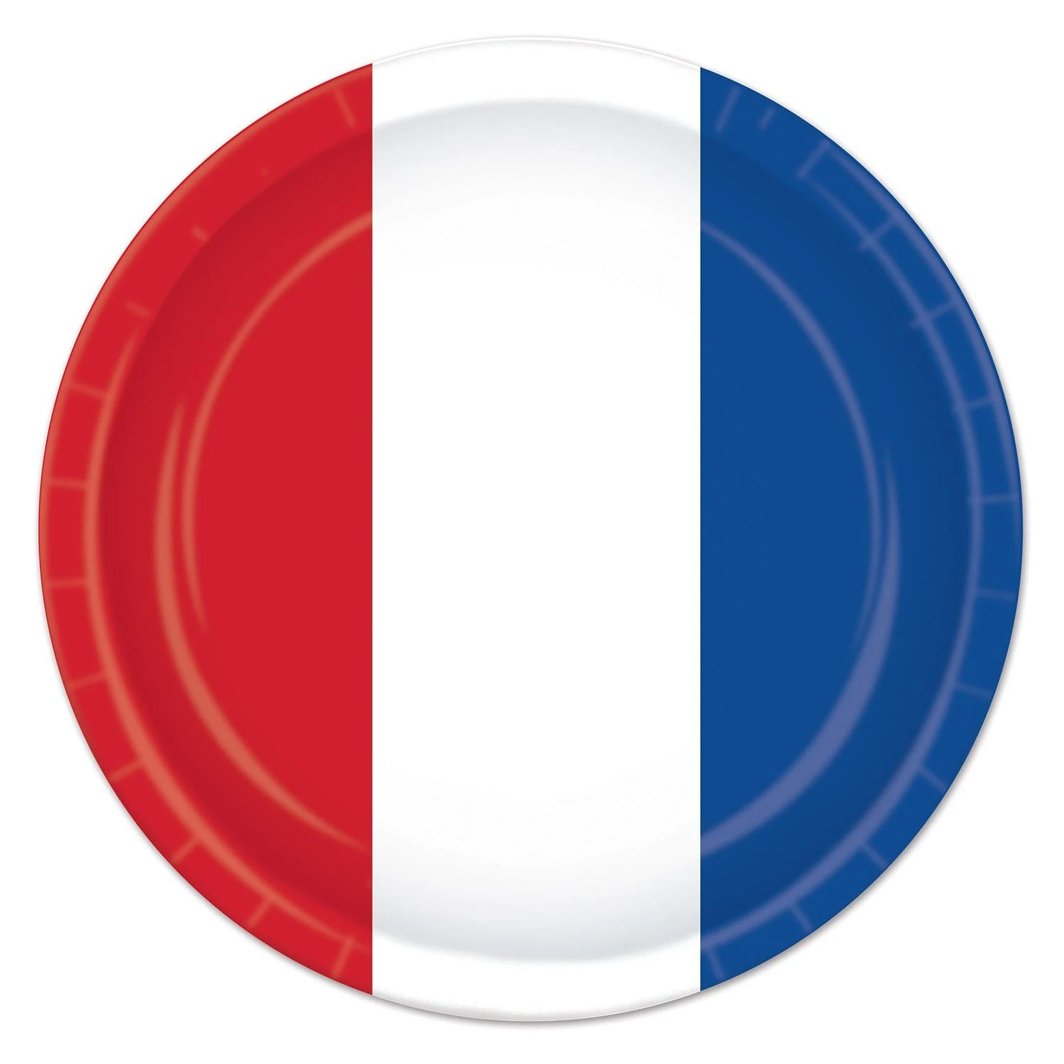 Red, White & Blue Patriotic Paper Plates 9 Inch (8 Per Package) 1 Red, White & Blue Patriotic Paper Plates 9 Inch (8 Per Package)