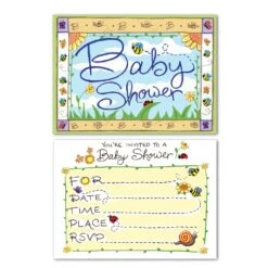 B Is For Baby Invitations (8 Per Package)