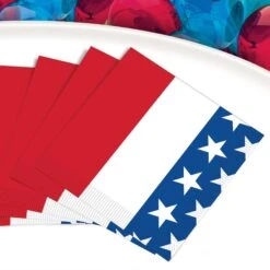 Patriotic Beverage Napkins (16 Per Package) 6 Patriotic Beverage Napkins (16 Per Package) -Bulk Party Supplies Shop 58307 i2