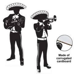 Mariachi Silhouette Stand-Ups (2 Per Package) 11 Mariachi Silhouette Stand-Ups (2 Per Package) -Bulk Party Supplies Shop 58311 i4 mariachi silhouette stand ups