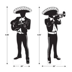 Mariachi Silhouette Stand-Ups (2 Per Package) 13 Mariachi Silhouette Stand-Ups (2 Per Package) -Bulk Party Supplies Shop 58311 i5 mariachi silhouette stand ups