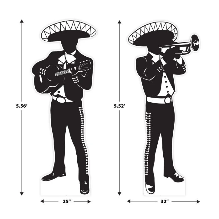 Mariachi Silhouette Stand-Ups (2 Per Package) 7 Mariachi Silhouette Stand-Ups (2 Per Package) - Image 7
