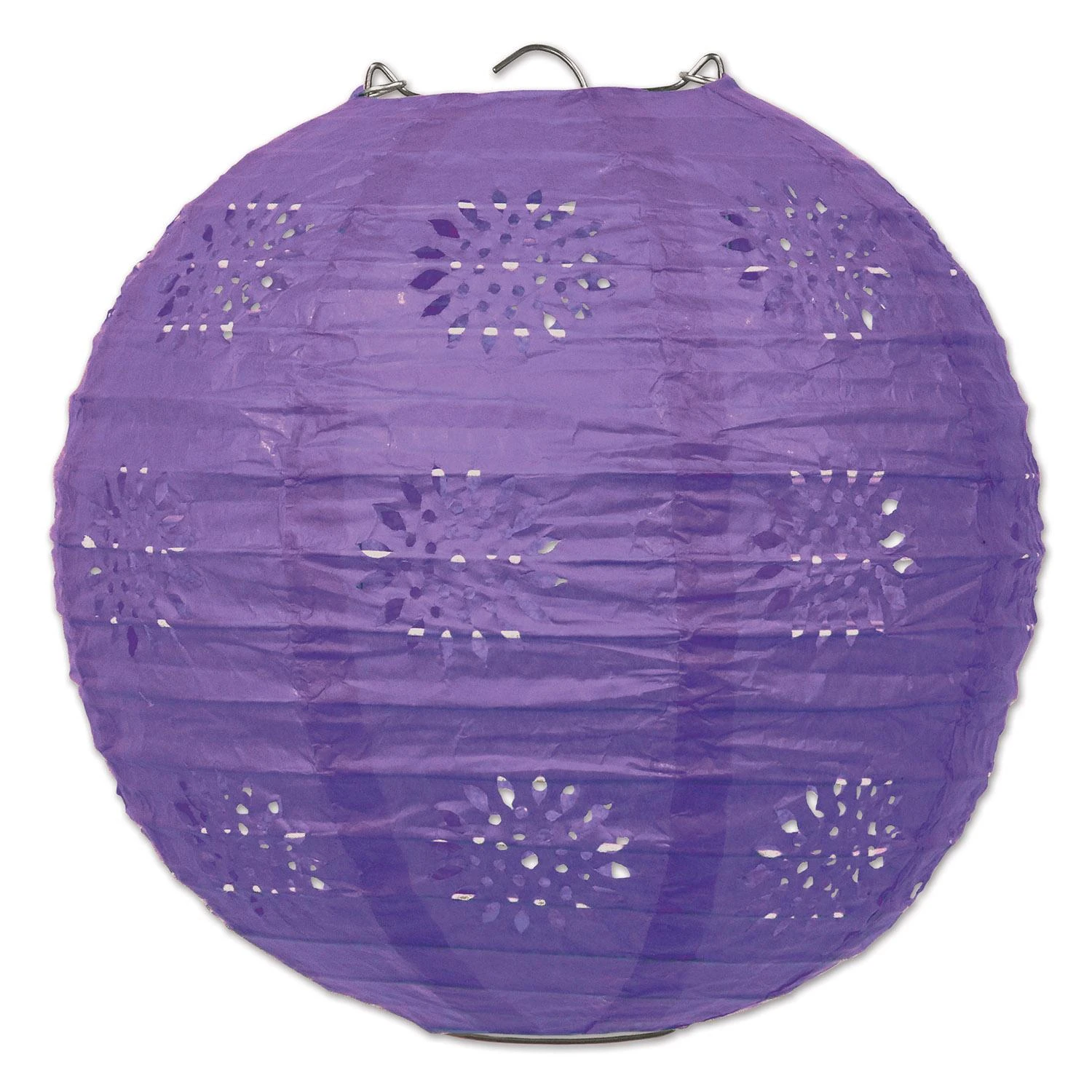 Party Lace Paper Lanterns Purple (3 Per Package) 1 Party Lace Paper Lanterns Purple (3 Per Package)