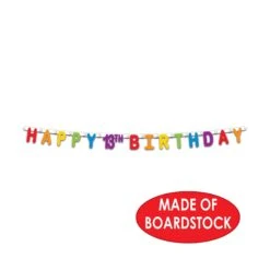 Happy 13th Birthday Party Streamer -Bulk Party Supplies Shop 59859 13 i4