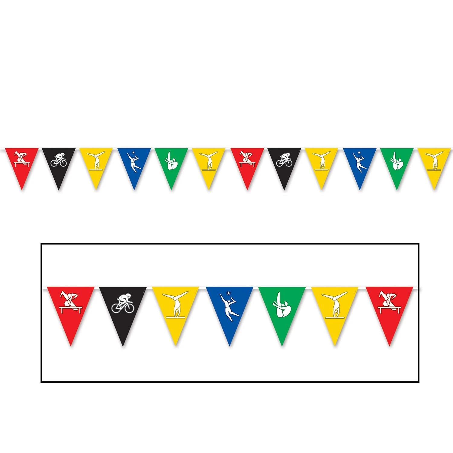 Summer Sports Party Pennant Banner 1 Summer Sports Party Pennant Banner