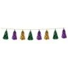 Mardi Gras Metallic Tassel Garland - Gold - Green - Purple -Bulk Party Supplies Shop 59927 GGP