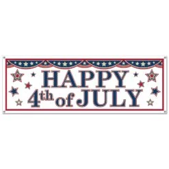 4th Of July Party Sign Banner
