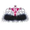 Plastic Light-Up 21st Birthday Party Tiara -Bulk Party Supplies Shop 60176
