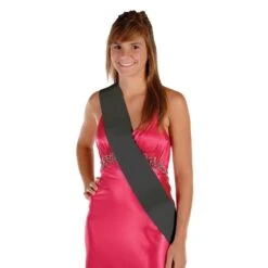 Satin Sash - Black