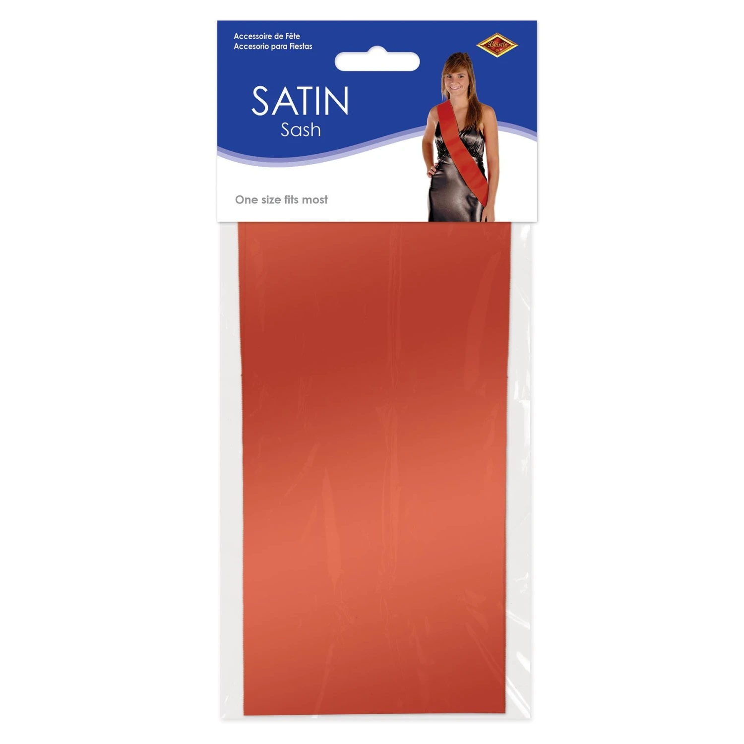 Satin Sash - Red 3 Satin Sash - Red - Image 3