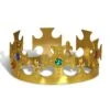 Plastic Jeweled King's Gold Crown -Bulk Party Supplies Shop 60250 GD