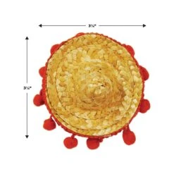Fiesta Sombrero Hair Clip -Bulk Party Supplies Shop 60293 i5