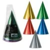 Packaged Foil Cone Hats (8 Per Package) 3 Packaged Foil Cone Hats (8 Per Package) -Bulk Party Supplies Shop 60326