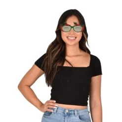 Fiesta Chili Pepper Fanci-Frame Glasses -Bulk Party Supplies Shop 60373 i2