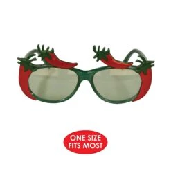 Fiesta Chili Pepper Fanci-Frame Glasses -Bulk Party Supplies Shop 60373 i5