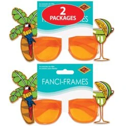 Luau Party Palm Tree & Parrot Fanci-Frame Glasses -Bulk Party Supplies Shop 60376 i3 1