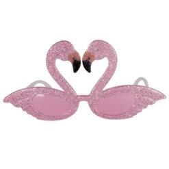 Luau Party Glittered Flamingo Fanci-Frame Glasses