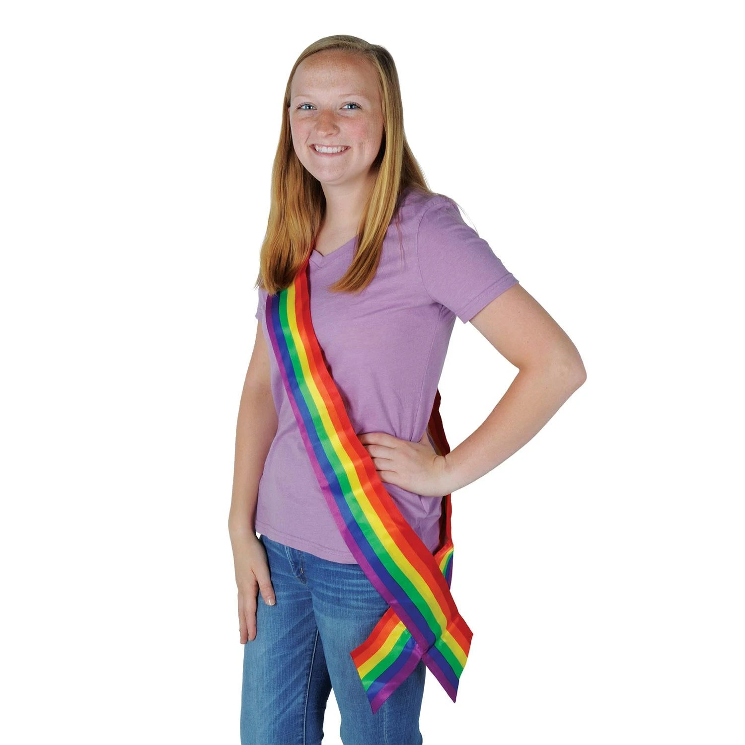 Rainbow Satin Sash 2 Rainbow Satin Sash - Image 2