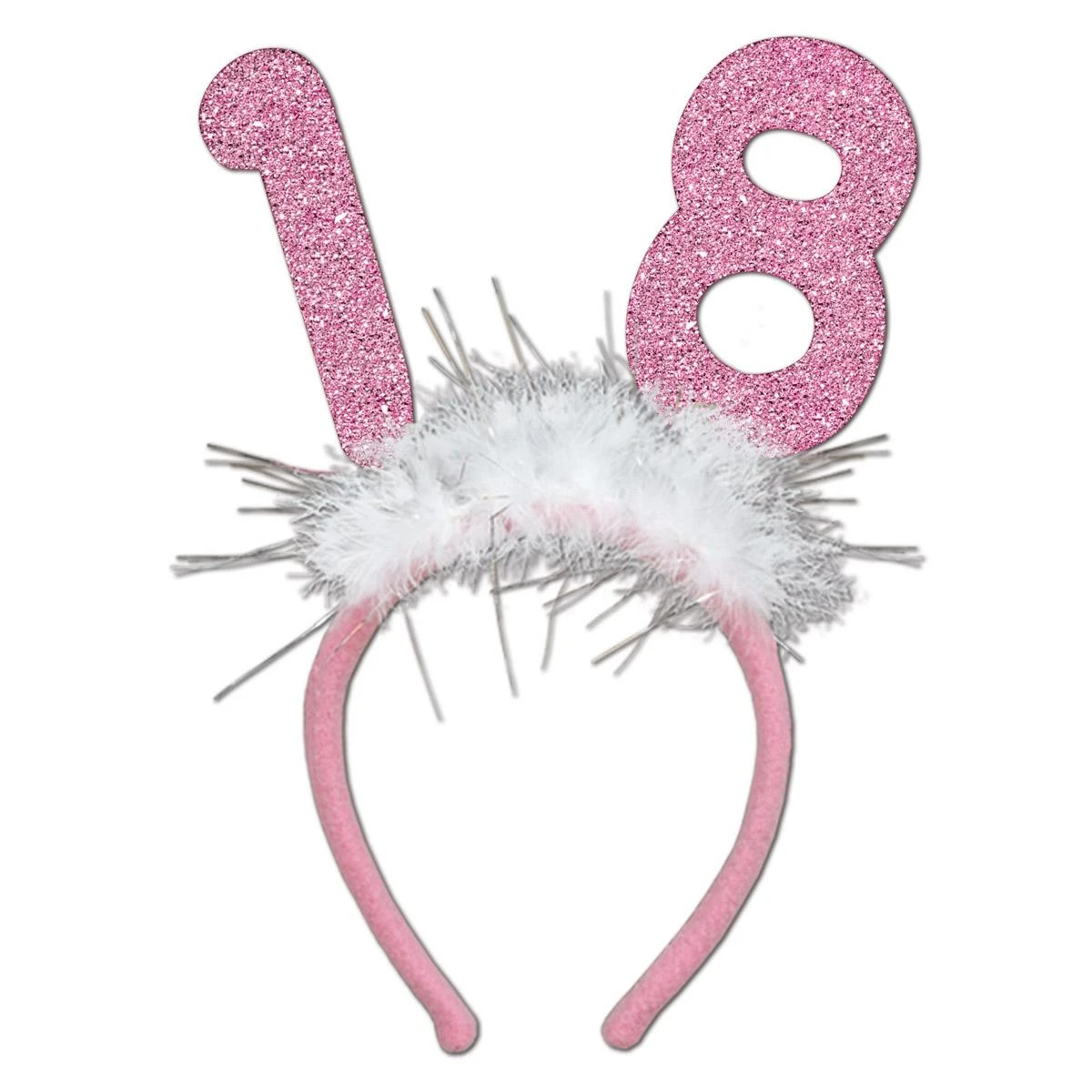 18th Birthday Party Glittered Boppers With Marabou 1 18th Birthday Party Glittered Boppers With Marabou