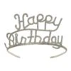 Glittered Metal Happy Birthday Party Tiara -Bulk Party Supplies Shop 60630