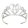 Glittered Metal 70th Birthday Party Tiara