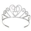 Glittered Metal 90th Birthday Party Tiara -Bulk Party Supplies Shop 60633 90