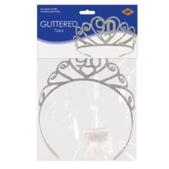 Glittered Metal 90th Birthday Party Tiara -Bulk Party Supplies Shop 60633 90 i3