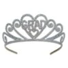 Glittered Metal Grad Graduation Party Tiara 3 Glittered Metal Grad Graduation Party Tiara -Bulk Party Supplies Shop 60644