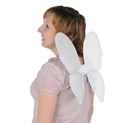 Halloween Nylon Fairy Wings - White -Bulk Party Supplies Shop 60647 W i2 1