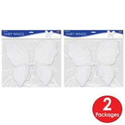 Halloween Nylon Fairy Wings - White -Bulk Party Supplies Shop 60647 W i3 2
