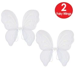 Halloween Nylon Fairy Wings - White -Bulk Party Supplies Shop 60647 W i7 1
