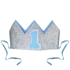 Glittered Baby's 1st Birthday Party Crown