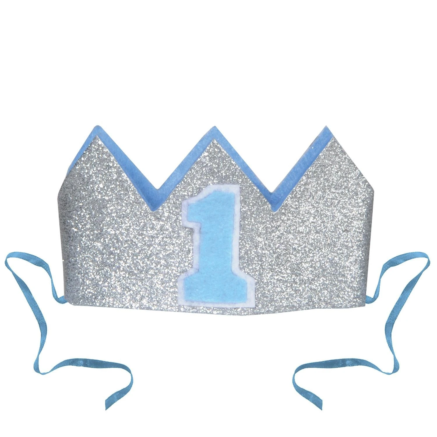 Glittered Baby's 1st Birthday Party Crown 1 Glittered Baby's 1st Birthday Party Crown