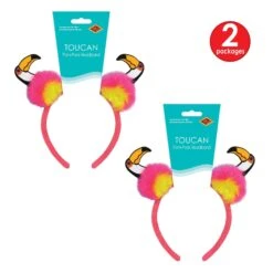 Luau Party Toucan Pom-Pom Headband -Bulk Party Supplies Shop 60687 i3 1