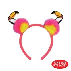 Luau Party Toucan Pom-Pom Headband -Bulk Party Supplies Shop 60687 i5