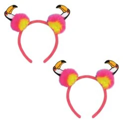 Luau Party Toucan Pom-Pom Headband -Bulk Party Supplies Shop 60687 i7