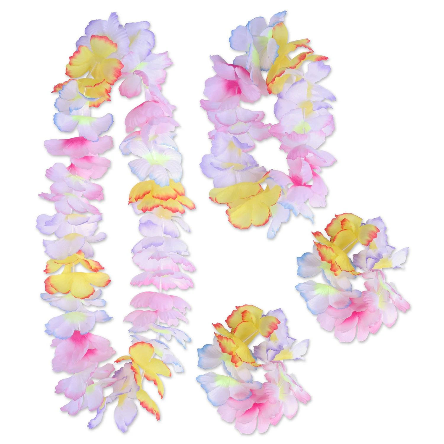 Luau Party Paradise Floral Lei Set (4 Per Package) 1 Luau Party Paradise Floral Lei Set (4 Per Package)